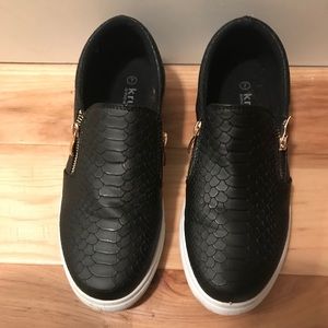 Black Slip Ons